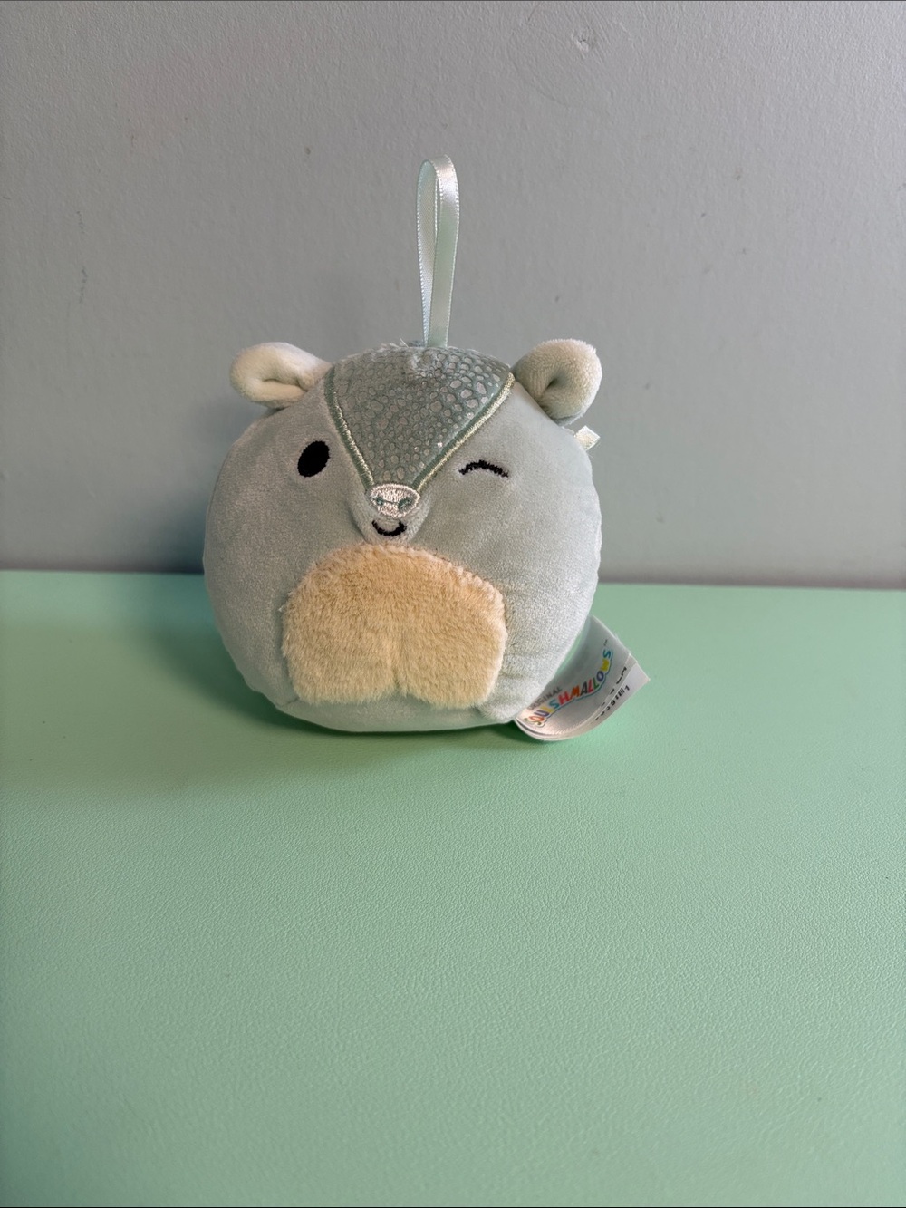 Squishmallows Arilla the Armadillo Plush Stuffed Ornament, Kids Plush Toy
